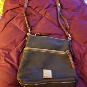 Dooney & Bourke Brown Pebbled Leather Purse